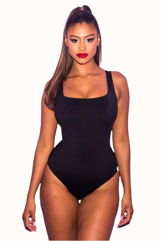 One Piece Waist Cinching Swimsuit, Lace Up Corset Bathing Suit